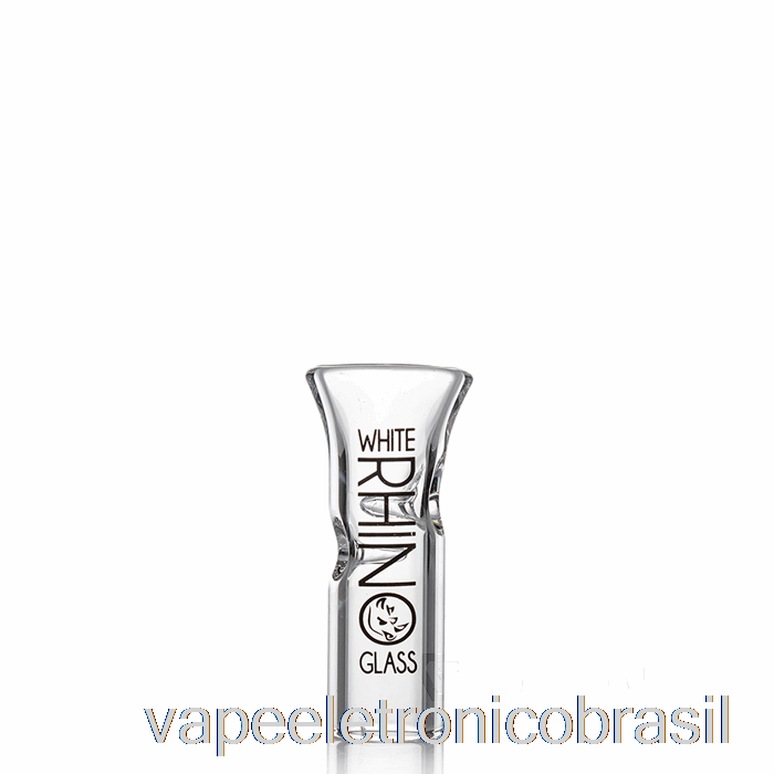 Vape Recarregável Pontas De Vidro Rinoceronte Branco Ponta De Vidro Plano [xl]